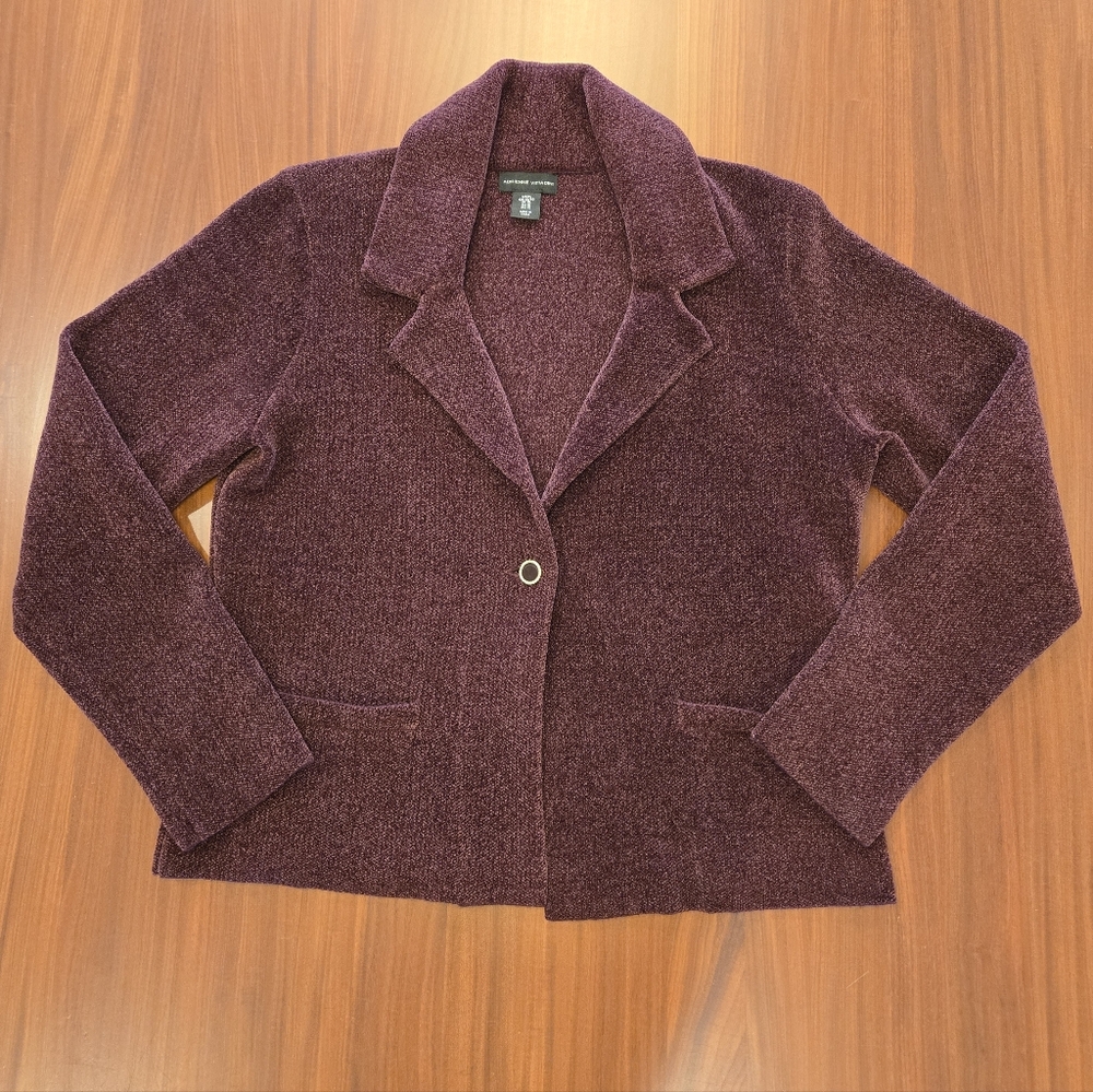 Adrienne Vittadini Aubergine Blazer XL